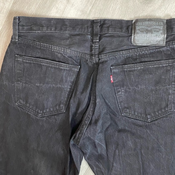 Levi Strauss & Co 501 Black Straight Leg Jeans - Picture 4 of 6